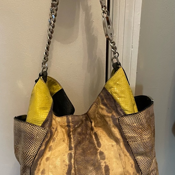 Jimmy Choo Python Snake Skin Bag - Picture 5 of 13